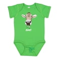 thumbnail image 1 of Inktastic Moo Cute Brown Holstein Cow Boys or Girls Baby Bodysuit, 1 of 5