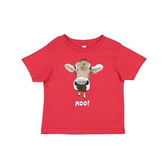 Inktastic Moo Cute Brown Holstein Cow Boys or Girls Baby T-Shirt