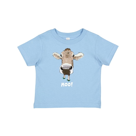 Inktastic Moo Cute Brown Holstein Cow Boys or Girls Baby T-Shirt