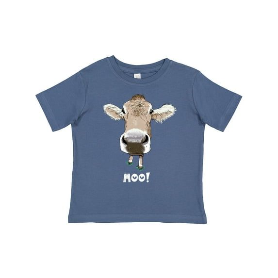 Inktastic Moo Cute Brown Holstein Cow Boys or Girls Toddler T-Shirt