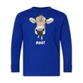 thumbnail image 1 of Inktastic Moo Cute Brown Holstein Cow Long Sleeve Youth T-Shirt, 1 of 5