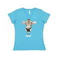 thumbnail image 1 of Inktastic Moo Cute Brown Holstein Cow Women's V-Neck T-Shirt, 1 of 5