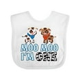 thumbnail image 1 of Inktastic Moo Moo I'm 1 with Cute Holstein Cows Boys or Girls Baby Bib, 1 of 4