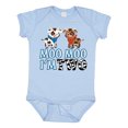 thumbnail image 1 of Inktastic Moo Moo I'm 2 with Cute Holstein Cows Boys or Girls Baby Bodysuit, 1 of 5