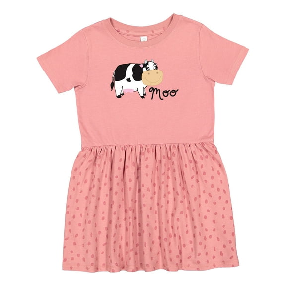 Inktastic Moo Says the Cow Girls Toddler Dress