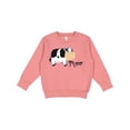 thumbnail image 1 of Inktastic Moo Says the Cow Toddler Sweatshirt, 1 of 4