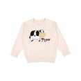 thumbnail image 1 of Inktastic Moo Says the Cow Toddler Sweatshirt, 1 of 4