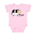 thumbnail image 1 of Inktastic Moo says the cow Boys or Girls Baby Bodysuit, 1 of 5