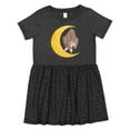thumbnail image 1 of Inktastic Moon Bats Girls Toddler Dress, 1 of 5