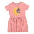 thumbnail image 1 of Inktastic Moon Bats Girls Toddler Dress, 1 of 5