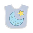 thumbnail image 1 of Inktastic Moon and Star Boys or Girls Baby Bib, 1 of 4