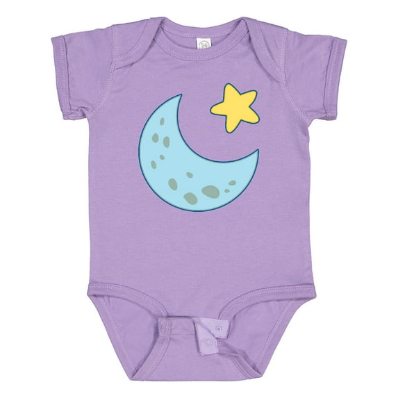 Inktastic Moon and Star Boys or Girls Baby Bodysuit