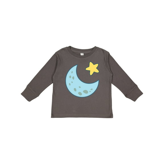 Inktastic Moon and Star Boys or Girls Long Sleeve Toddler T-Shirt