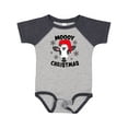 thumbnail image 1 of Inktastic Moooy Christmas with Cute Holstein Cow and Snowflakes Boys or Girls Baby Bodysuit, 1 of 5
