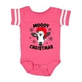 thumbnail image 1 of Inktastic Moooy Christmas with Cute Holstein Cow and Snowflakes Boys or Girls Baby Bodysuit, 1 of 5