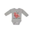 thumbnail image 1 of Inktastic More Beads, Please Cute Mardi Gras Crawfish Boys or Girls Long Sleeve Baby Bodysuit, 1 of 5