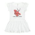 thumbnail image 1 of Inktastic More Beads, Please Cute Mardi Gras Crawfish Girls Baby Dress, 1 of 5
