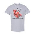 thumbnail image 1 of Inktastic More Beads, Please Cute Mardi Gras Crawfish T-Shirt, 1 of 5