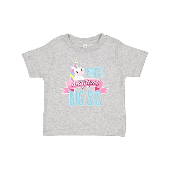 Inktastic Most Magical Big Sis- cute unicorn Girls Baby T-Shirt