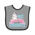 thumbnail image 1 of Inktastic Most Magical Goddaughter- Cute Unicorn Girls Baby Bib, 1 of 4