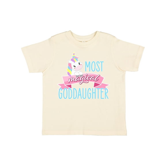 Inktastic Most Magical Goddaughter Cute Unicorn Girls Toddler T-Shirt