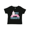 thumbnail image 1 of Inktastic Most Magical Goddaughter Cute Unicorn Girls Toddler T-Shirt, 1 of 5
