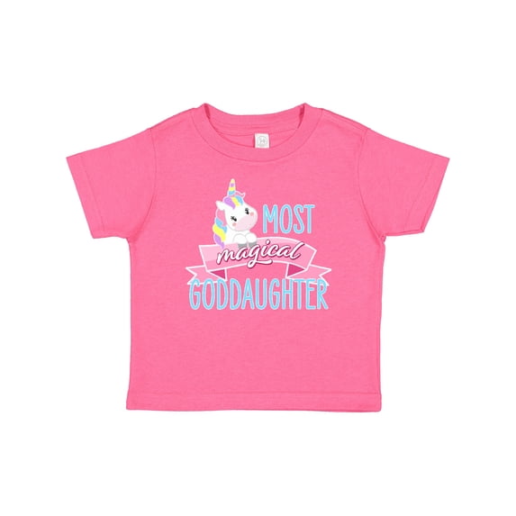 Inktastic Most Magical Goddaughter- cute unicorn Girls Baby T-Shirt