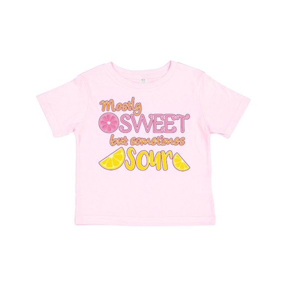 Inktastic Mostly Sweet, but Somtimes Sour Pink and Yellow Lemons Boys or Girls Toddler T-Shirt