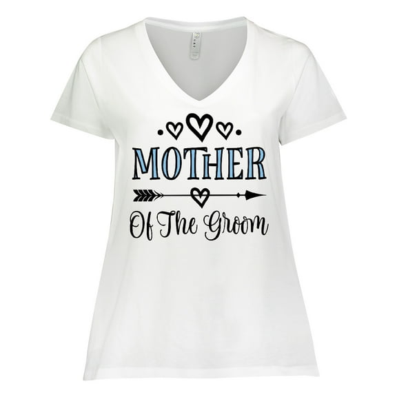 Inktastic Mother Of The Groom Wedding Party Women's Plus Size V-Neck T-Shirt