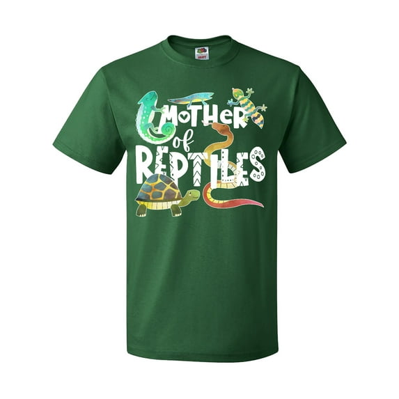Inktastic Mother of Reptiles Cute Turtle, Lizards, Snake T-Shirt