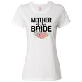 thumbnail image 1 of Inktastic Mother of the Bride with Flower Illustration Women's T-Shirt, 1 of 5