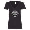 thumbnail image 1 of Inktastic Mother of the Groom in White Women's V-Neck T-Shirt, 1 of 5