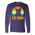 thumbnail image 1 of Inktastic Mother's Day Cat Mom Black Cat Sunset Long Sleeve T-Shirt, 1 of 5