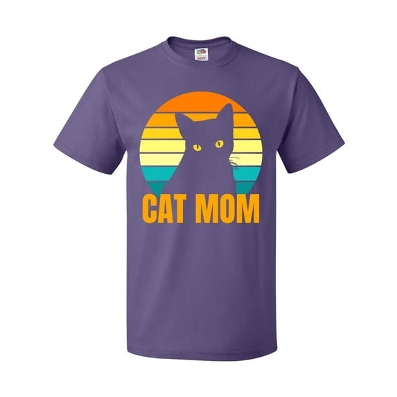 Inktastic Mother's Day Cat Mom Black Cat Sunset T-Shirt