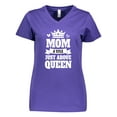 thumbnail image 1 of Inktastic Mother's Day Mom a Title Just Above Queen with Crown Women's V-Neck T-Shirt, 1 of 5