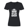 thumbnail image 1 of Inktastic Mother's Day Mom a Title Just Above Queen with Crown Women's V-Neck T-Shirt, 1 of 5