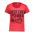 thumbnail image 1 of Inktastic Mothers Day Best Cat Mom Ever Women's Plus Size T-Shirt, 1 of 5