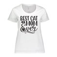 thumbnail image 1 of Inktastic Mothers Day Best Cat Mom Ever Women's Plus Size T-Shirt, 1 of 5