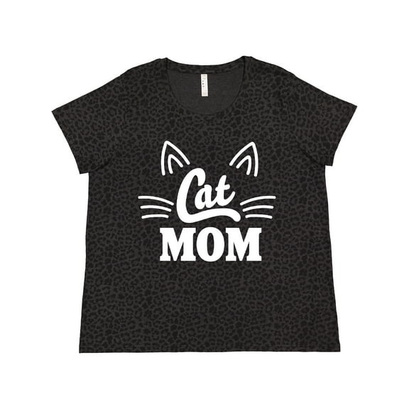 Inktastic Mothers Day Cat Mom Women's Plus Size T-Shirt