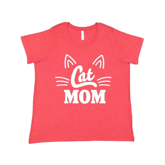 Inktastic Mothers Day Cat Mom Women's Plus Size T-Shirt