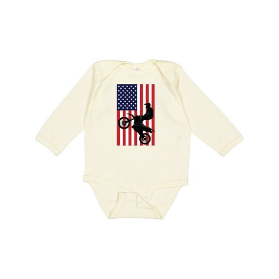 Inktastic Motocross BMX Sport Team Boys Long Sleeve Baby Bodysuit