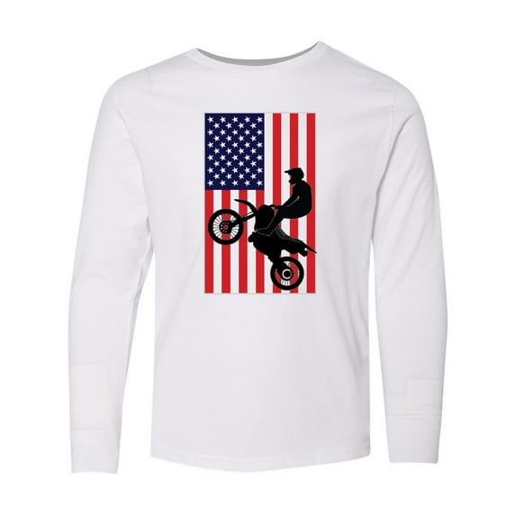 Inktastic Motocross Bmx Sport Team Long Sleeve Youth T-Shirt