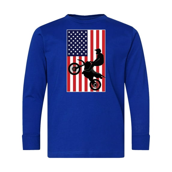 Inktastic Motocross Bmx Sport Team Long Sleeve Youth T-Shirt