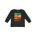 thumbnail image 1 of Inktastic Motocross BMX off Road Eat Sleep Mud Repeat Boys or Girls Long Sleeve Toddler T-Shirt, 1 of 5