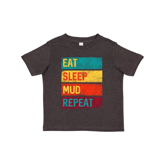 Inktastic Motocross BMX off Road Eat Sleep Mud Repeat Boys or Girls Toddler T-Shirt