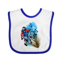 Inktastic Motocross Boys Baby Bib