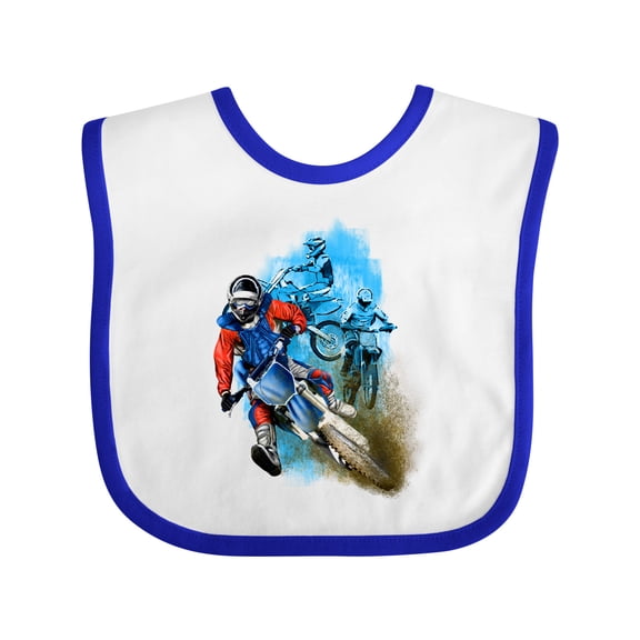 Inktastic Motocross Boys Baby Bib