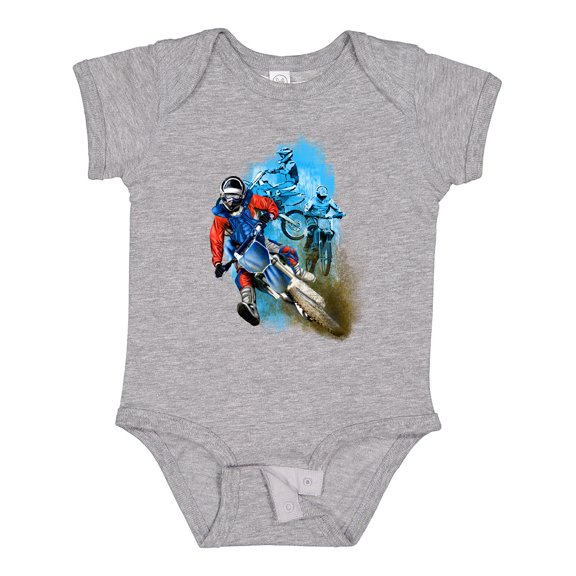 Inktastic Motocross Boys Baby Bodysuit
