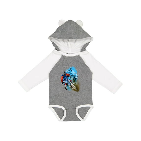 Inktastic Motocross Boys Long Sleeve Baby Bodysuit