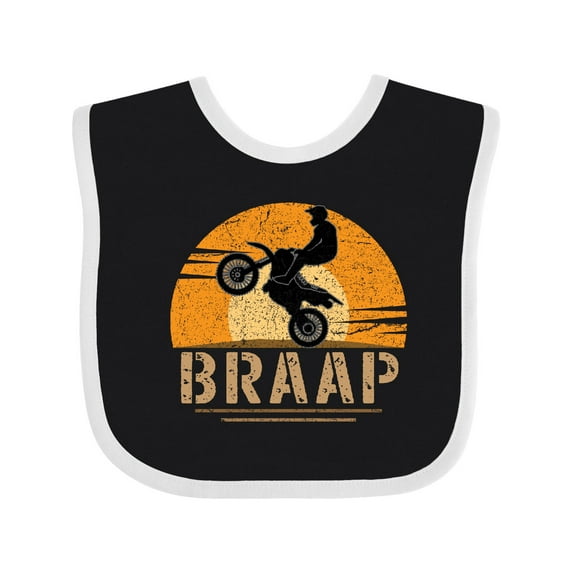 Inktastic Motocross Braap Bmx Sports Boys or Girls Baby Bib